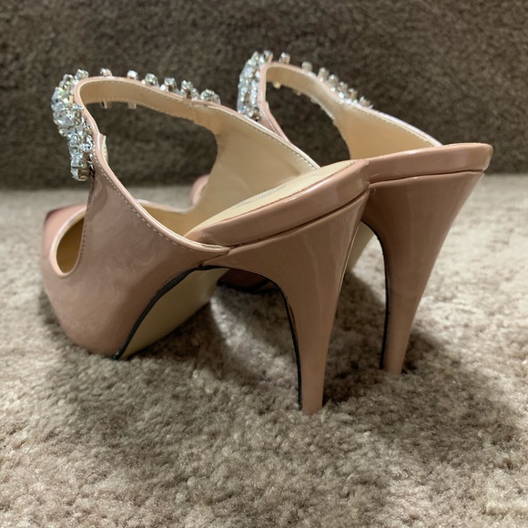 FOWT Pointed Toe Stiletto High Heel Mules Sandals - Picture 9 of 13